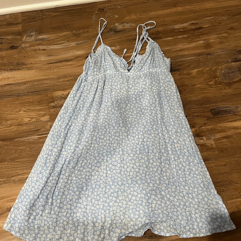 Floral Blue Women's Dress